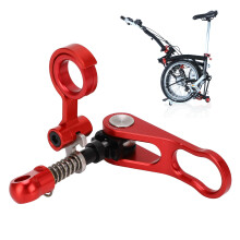 Aluminum Alloy Red Bike Seatpost Clamp Handle & Rear Clip 95g