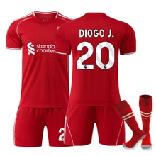 Diogo Jota Liverpool Trikot Nr. 20 mit Stutzen für Kinder und Erwachsene (Heimtrikot Nr. 26, Heimtrikot