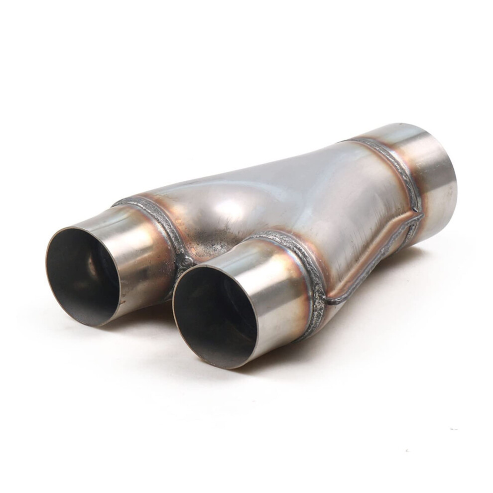 Exhaust Y Pipe 3-Inlet 2.5/3-Inch Outlet Weld-On Stainless Steel Y-Type Pipe Adapter For Intake Manifold 9393856598700