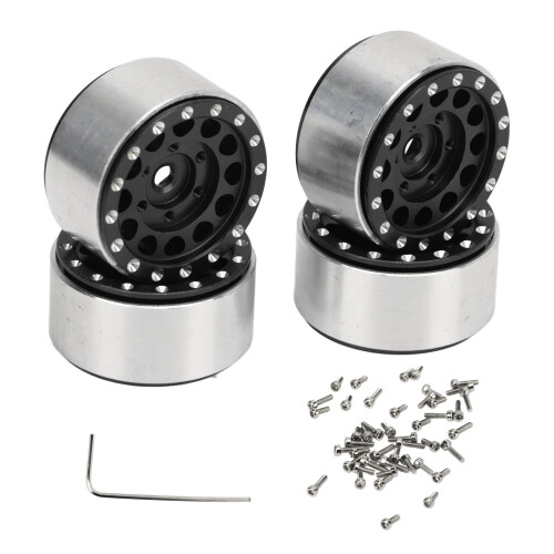 4 Stück 28mm/14,5mm schwarze Beadlock-Radnaben 1