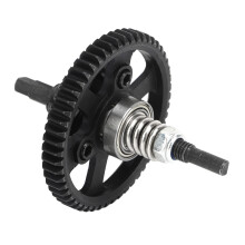 54T Aluminum Steel Differential Slipper Clutch for 1/10 RC Cars Black