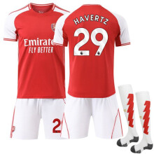 (24) Heißes Arsenal Heimtrikot 2025 für Kinder: Sport-Trainingsanzug mit Socken Nr. 29 Havertz Nr. 29