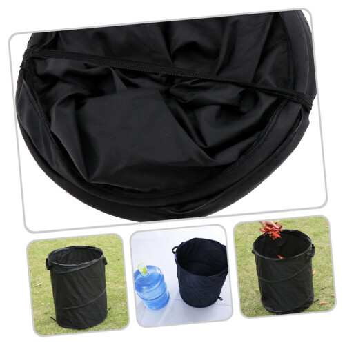 Folding Car Hanging Trash Can Portable Automobile Garbage Bin For Back Seat Use Keeps Interior Clean 2