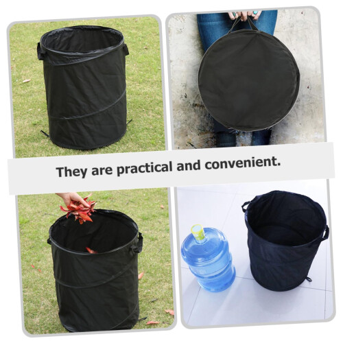 Folding Car Hanging Trash Can Portable Automobile Garbage Bin For Back Seat Use Keeps Interior Clean 1