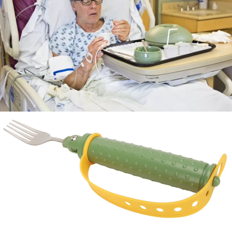 Elderly Adaptive Fork with Easy Grip Stainless Steel Prevent Hand Tremors