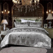 Queen King Size Luxury Wedding Bedding Set 1200 TC Satin Embroidered 4Pc Bed Linen Rice White US Full 200x230cm A2018013