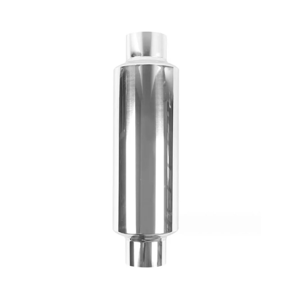 Tail Exhaust Pipe 2.5-Inch Universal Stainless Steel Automobile Exhaust Pipe, Resonator Muffler, Straight-Through Design 9393856599288