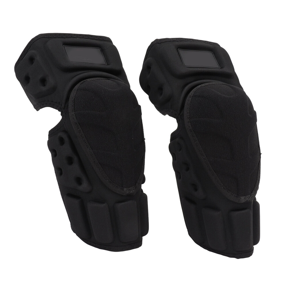 2Pcs Motorcycle Elbow Protectors Anti-Collision Impact Wear-Resistant Velvet Black 4961354628806