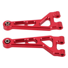 2Pcs Aluminum RC Car Front Upper Arms for MJX 1/16 16208/16207/16210, Red