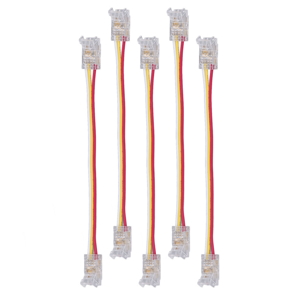 10Pcs 3Pin 8Mm Led Light Strip Connectors For 5V 12V 24V Cob Strips 4401354630473
