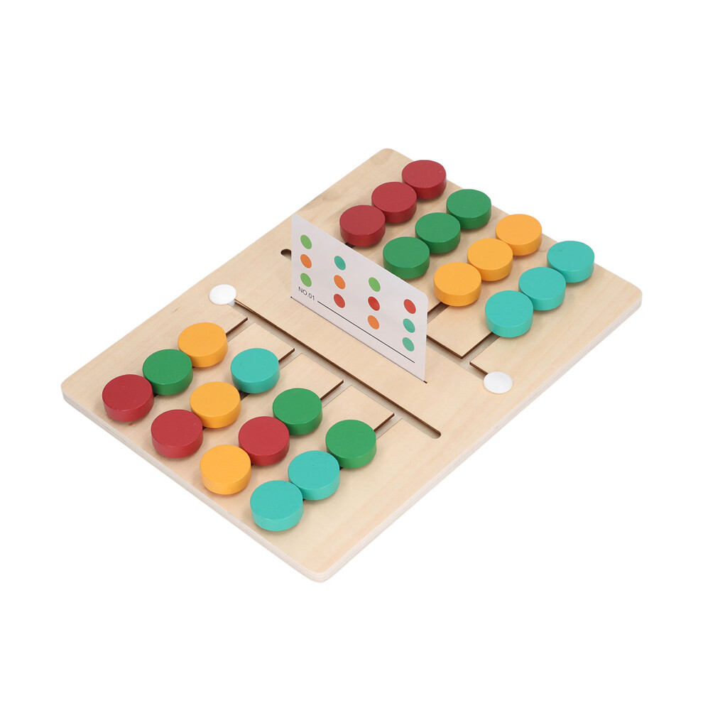 Colorful Wooden Shape Matching Brain Teaser for Kids, 30x22.2cm-image-OPC-PMFGWSY-NEW