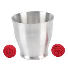 Magnetismus-Tricks Becher Bälle rotes Aluminium Chop-Becher