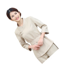 1 Set Schönheitspfleger Overalls Spa Salon Anzug Für Haarefärben Beige
