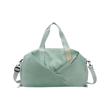 Gym Bags For Women And Men, Portable Gym Bag With Shoe Compartment And Wet Pocket, 35L Celadon