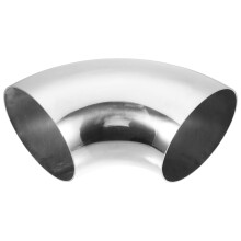 OD 5 Inch 90 Degree Stainless Steel Car Exhaust Elbow Pipe 5 Inch Outer Diameter 0.08 Inch Wall Thickness