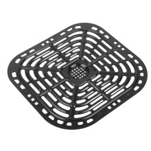 Quadratischer 304 Edelstahl Fritteusen-Ersatzgitterpfanne 23,5x24,5 cm zum Kochen