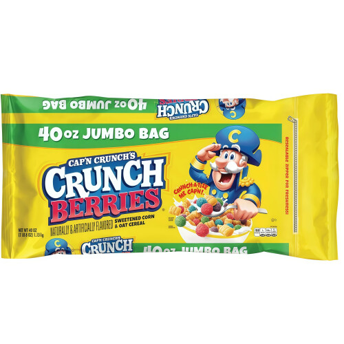 CAP'N CRUNCH Berries Cereal Jumbo Bag (1.13kg)