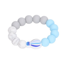 Round Silicone Teether Bracelet - Baby's Soothing Teething Toy