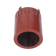 Portable Smokeless Fire Pit Tabletop Iron 13x13x16cm Copper Red