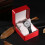 Watchbox Halter Organizer Premium Pu Einzelfach Rot 7