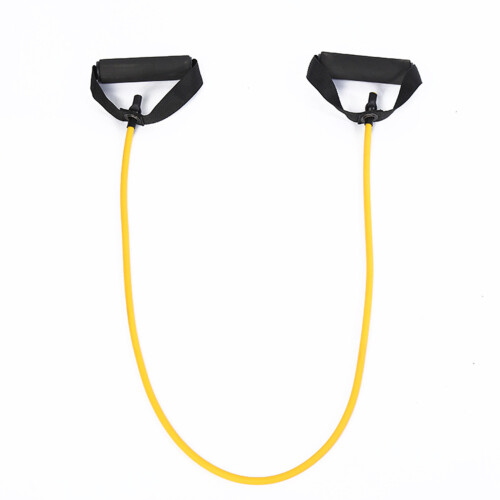 Pullzug Widerstandsgriffbänder Elastisches Fitnessgelb