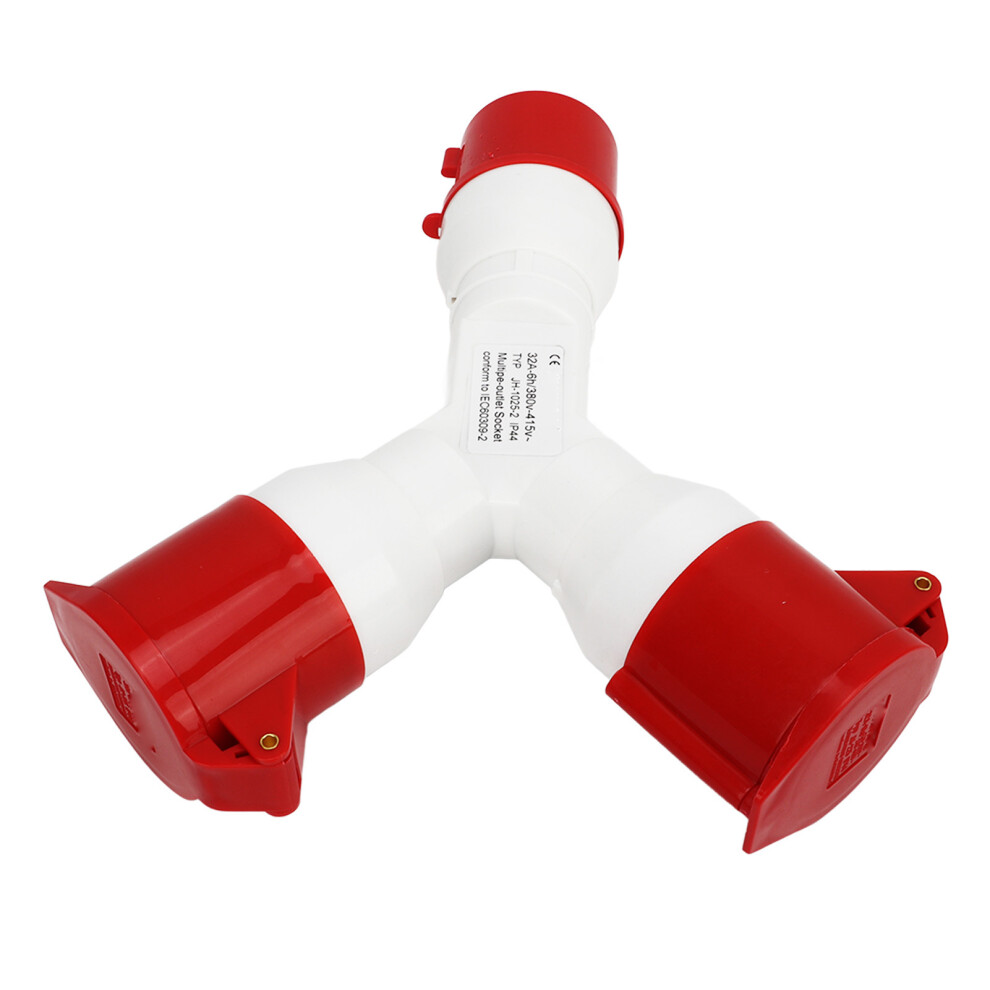 Ip44 Waterproof Y Shaped Industrial Socket 5Pin 3P+N+E 380-415V 32A Plug 7891354634729