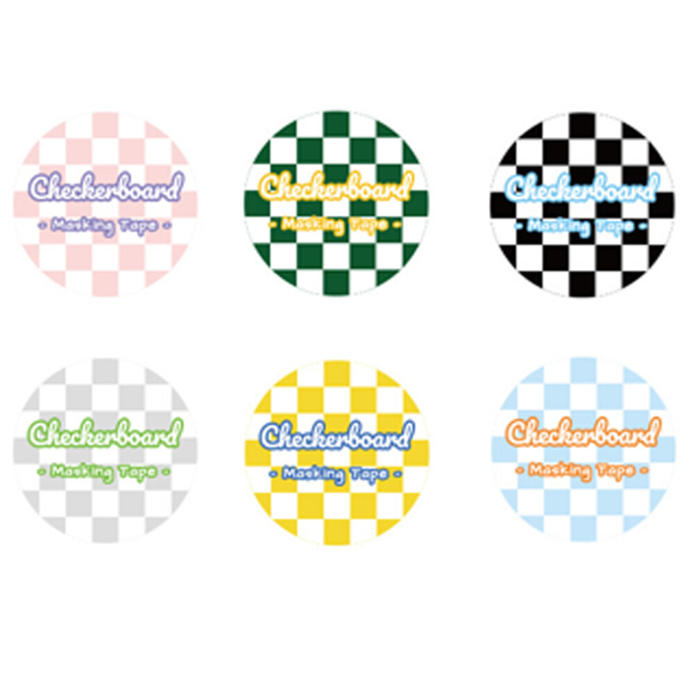 6Rolls Grid Tape Decor Grid Writable Paper Tape, Grid Tape for Scrapbooking, DIY Decor-image-OPC-PMFHDFP-NEW