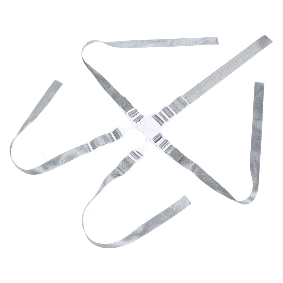 Baby High Chair 5-Point Safety Strap with Nylon Webbing & POM Fastener