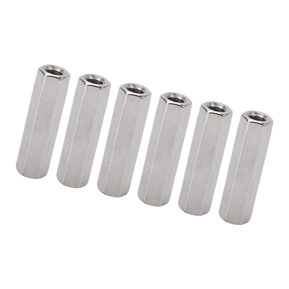 Industrial M8x1.25 Hex Coupling Nut Set 10 Pcs Stainless Steel Fasteners 6931354637724