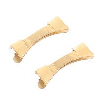 1Paar Goldene Edelstahl Verbindungsstücke Für Uhrenarmband DIY