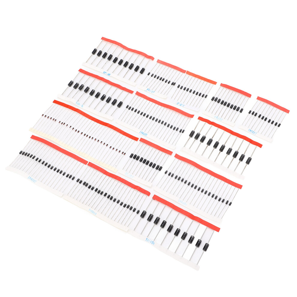 Assorted Kit Of 200 Rectifier Diodes - High Stability Semiconductor 4921354637949