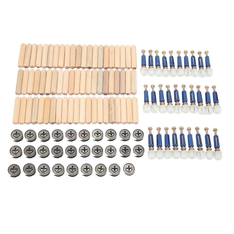3 In 1 Eccentric Wheel Set For Furniture 15Mm Thickened Nut & Screw Fastening 8241354637937