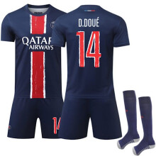 (26) Neues Paris Saint-Germain Champions League Sieger-Trikot Nr. 14 D.Doue 26