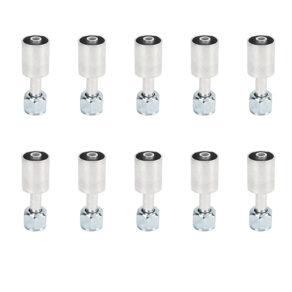Vehicle Air Con Aluminium Beadlock Splicer 10 Pcs 1/2In Straight Hose Fittings 7671354638268