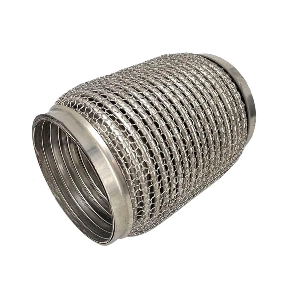 Car Tail Muffler Universal Exhaust Flex Pipe Interlock Flex Coupler Sus 304 Stainless Steel 76X100mm 9084446595222
