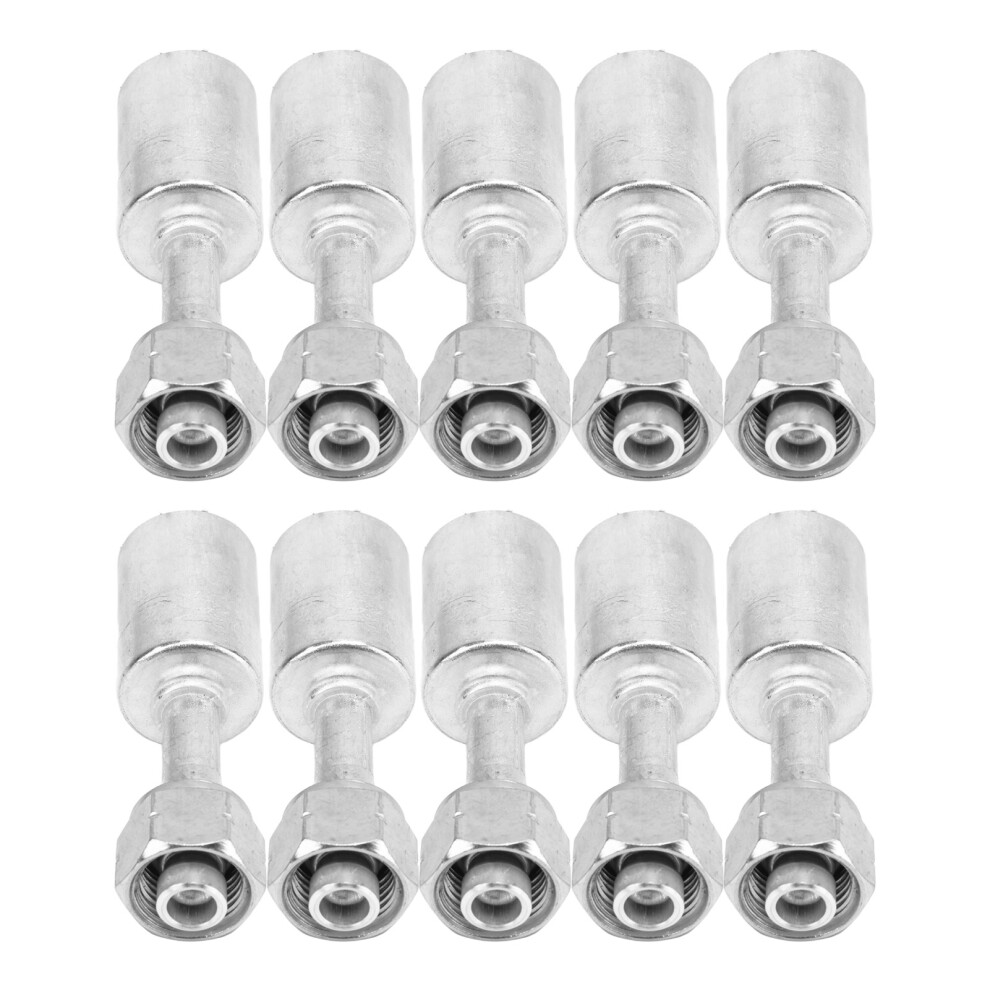 10Pcs 3/8In Aluminum Air Conditioning Hose Fittings 180 For Vehicles 7631354638255