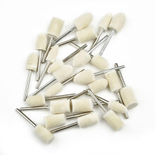Felt Buffing Pads 25-Piece Set of Polishing Wheels for Rotary Tools Detailed Finishing