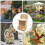 Squirrel Picnic Table Feeder 3-Stool Nut Bar Window Feeder For Windowsill Balcony 3