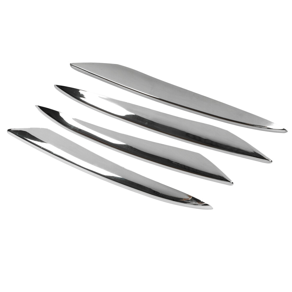 4Pcs Fog Lamp Grille Trim For E-Class W213 Amg Line E43 2016-2020 Silver 7641354640011