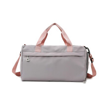 Fitness Bag Large Capacity Travel Gym Bag Unisex Overnight Weekender Powder Gray
