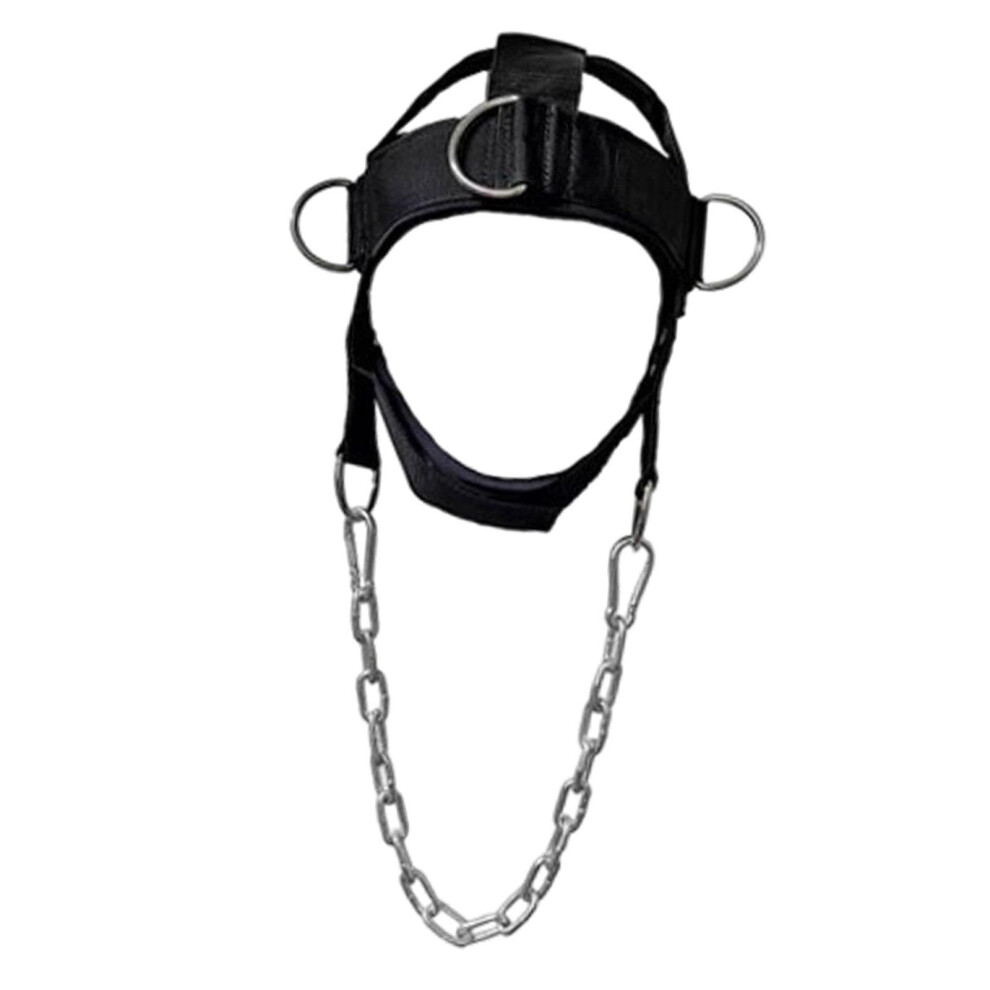 HARNESS EXERCISE MUSCLES for Neck Workout Harness, Adjustable Size, Padded Nylon, Weight Compatible
