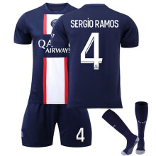 (Kids26 (140-150cm))Paris Home 22-23 Neue Saison Nr. 4 Sergio Ramos Sport-Trainingsanzug Kids26 (140-150cm)