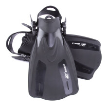 Diving Flippers Adult Short Snorkeling Swim Fins Adjustable Heel XL Water Sports