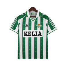 (L)Maglia sportiva retrò a maniche corte da uomo Real Betis 1996-97 L