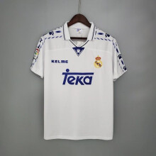 (M)REAL MADRID 1996 - 1997 Tuta da uomo in casa, maglietta sportiva retrò M