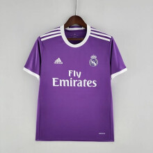 (M)REAL MADRID 2016 - 2017 AWAY Maglia sportiva retrò da uomo M