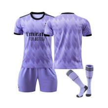 (28(150-155CM))Tuta sportiva da trasferta Real Madrid 2022/23 Kit da 3 pezzi per bambini e adulti 28(150-155CM)