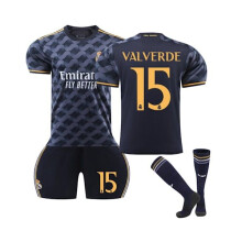 (3XL(195-200CM))Maglia da trasferta del Real Madrid 2023/24 Valverde n. 15 Maglia sportiva 3XL(195-200CM)