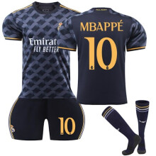 (n. 10 Mbappé-26)Maglia da trasferta del Real Madrid per bambini 23-24 n. 10 Mbappé 26