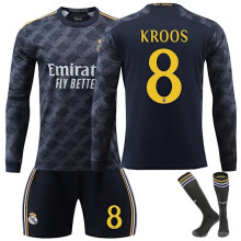 Tuta sportiva a maniche lunghe per bambini Real Madrid Away Kit 23-24 No.8 Kroos{f2} No.8 Kroos 24